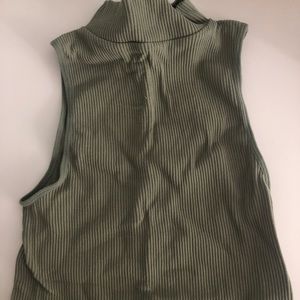 Zara Mock neck cropped top